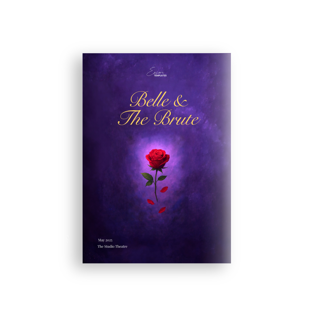Belle & The Brute Program Canva Template - A4