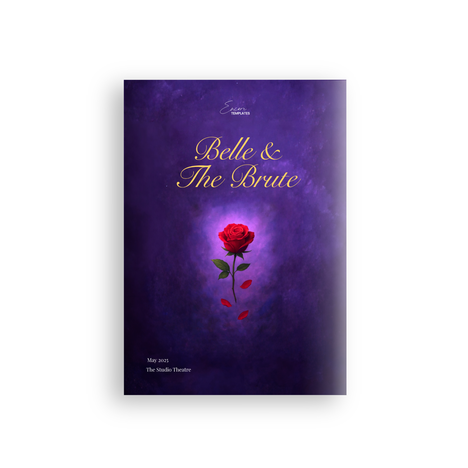 Belle & The Brute Program Canva Template - A4