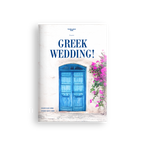 Greek Wedding Program Canva Template - A4