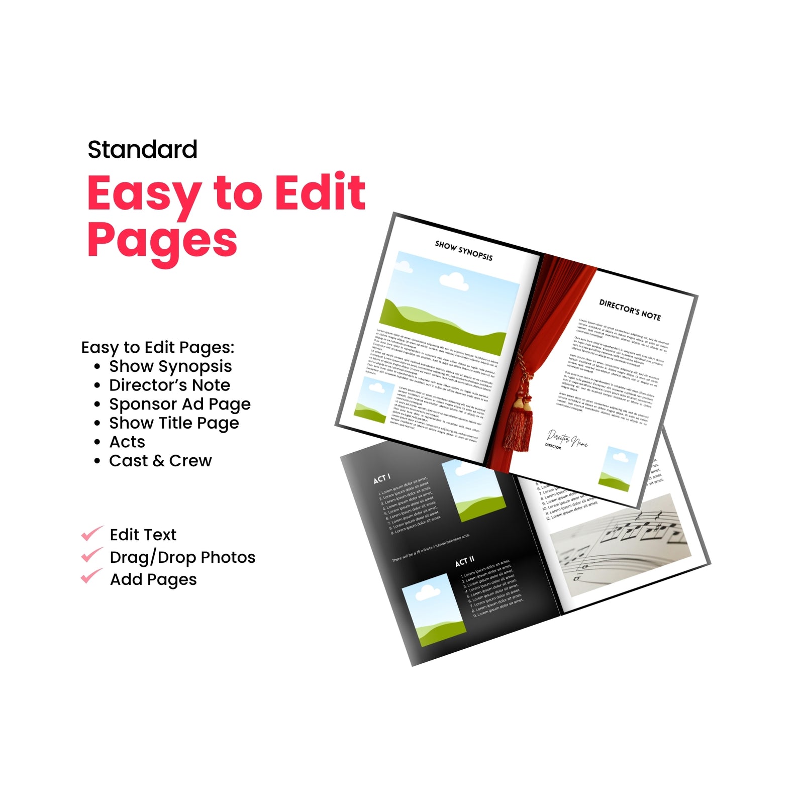 The Standard Program Canva Template - A4 – Encore Templates