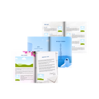 Greek Wedding Program Canva Template - A4