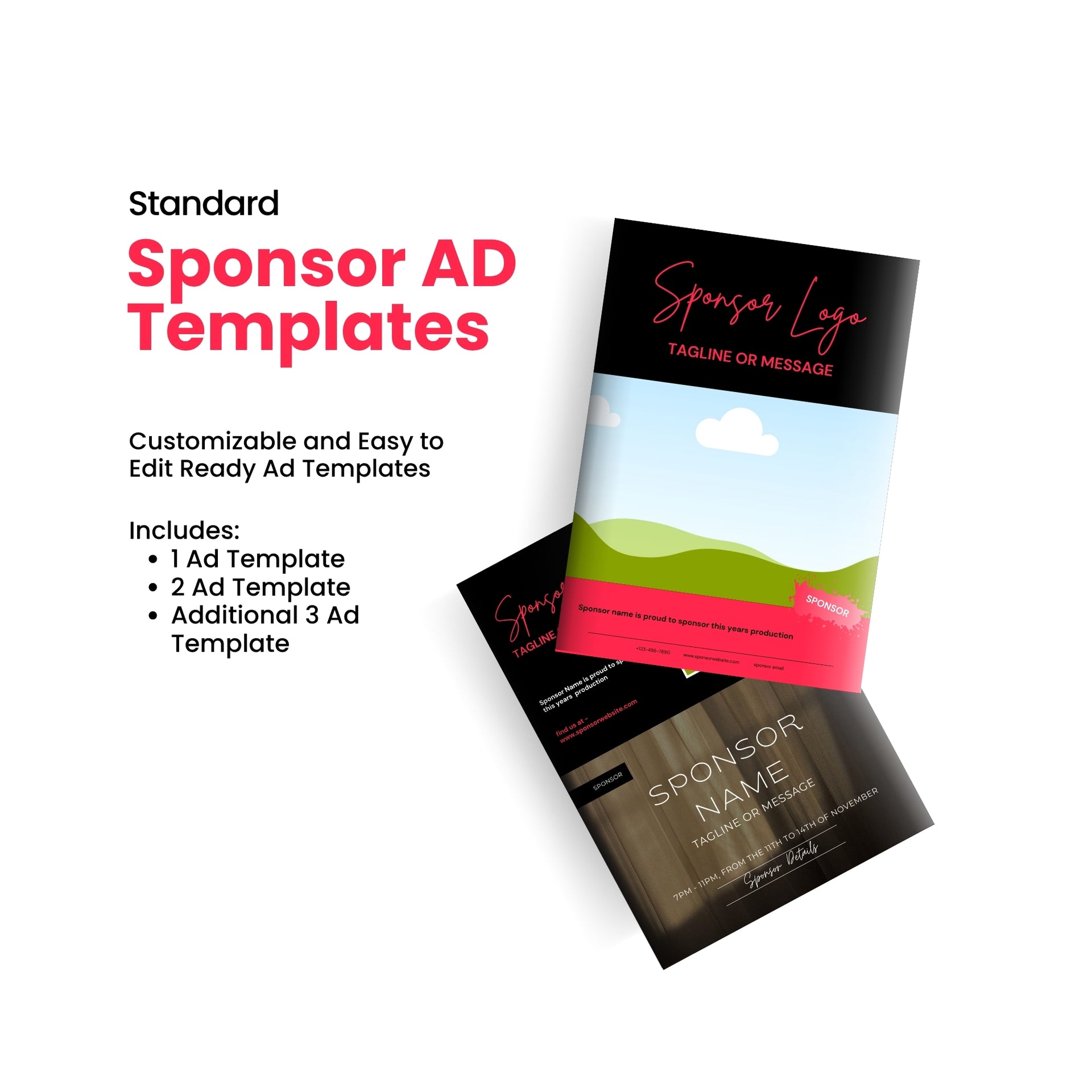 The Standard Program Canva Template - A4 – Encore Templates