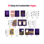 Belle & The Brute Program Canva Template - A4