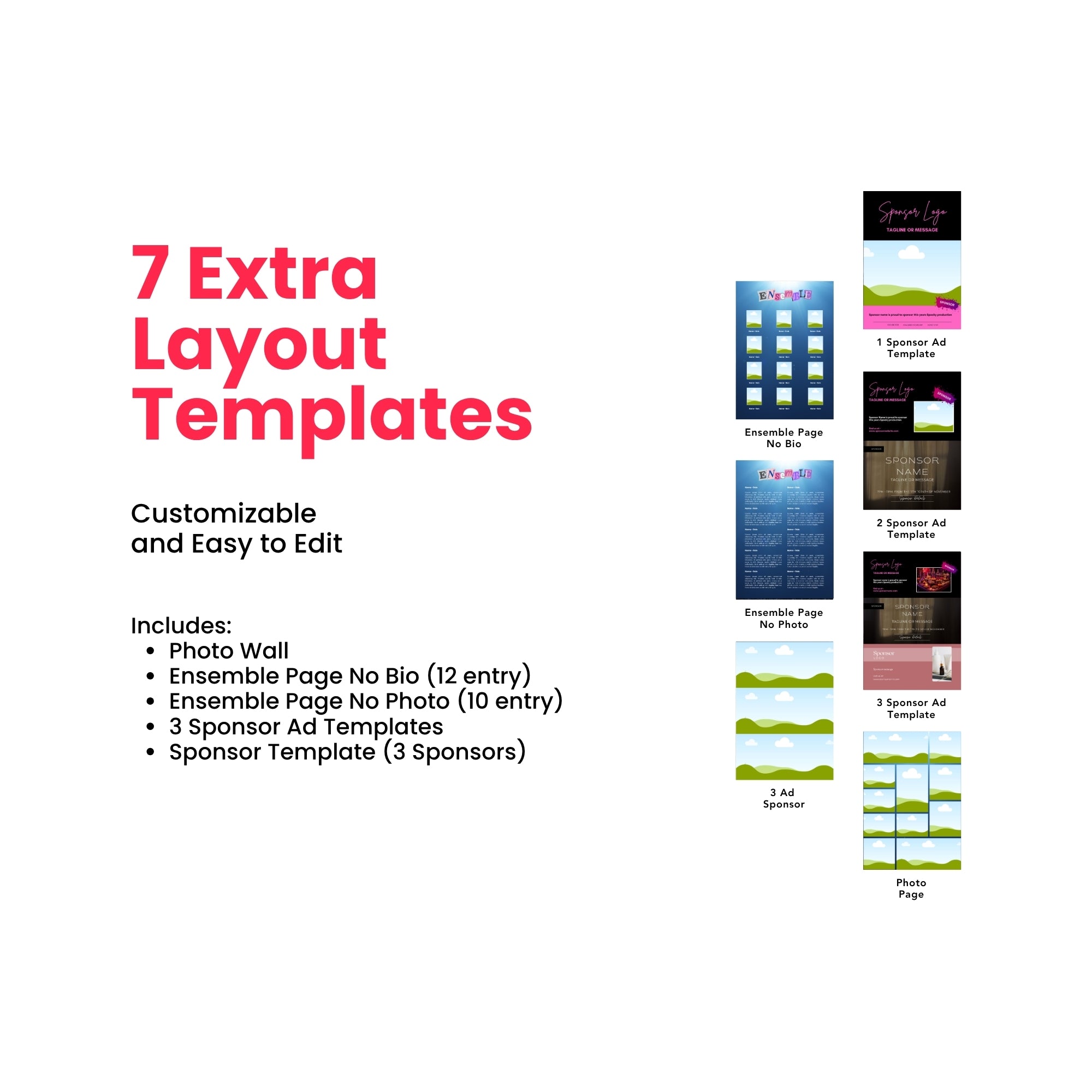 Naughty Program Canva Template - A4