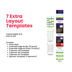 Belle & The Brute Program Canva Template - A4